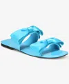 Aaj By Aminah Women's Jody Bow Flat Sandals