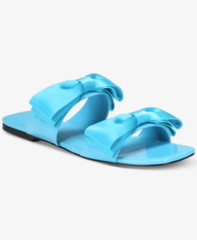 Aaj By Aminah Women's Jody Bow Flat Sandals