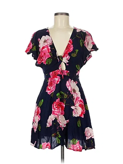 Pre-owned Aakaa Casual Dress In Blue