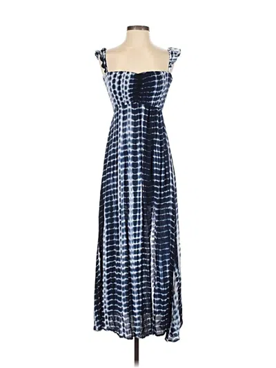 Pre-owned Aakaa Casual Dress In Blue
