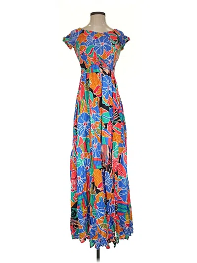 Pre-owned Aakaa Casual Dress In Blue