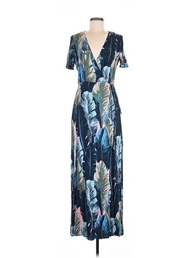 Pre-owned Aakaa Casual Dress In Blue