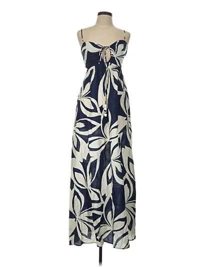 Pre-owned Aakaa Casual Dress In Blue