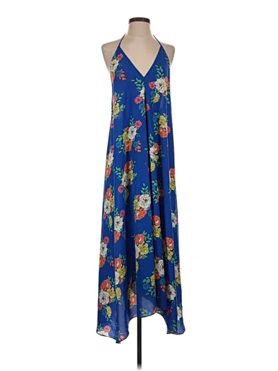 Pre-owned Aakaa Casual Dress In Blue