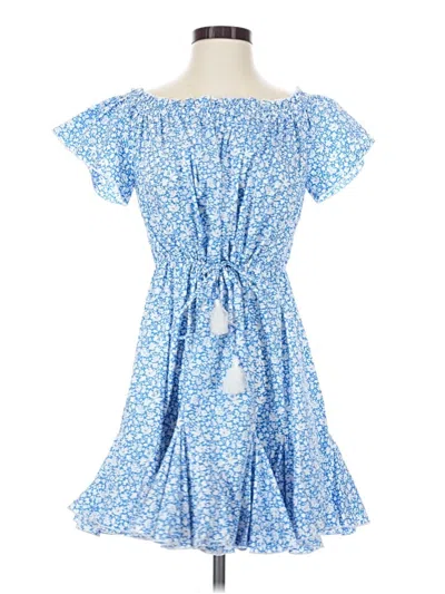 Pre-owned Aakaa Casual Dress In Blue