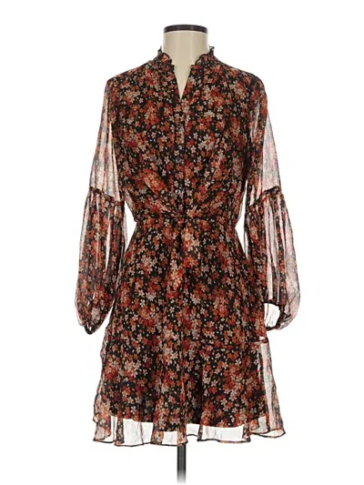 Pre-owned Aakaa Casual Dress In Brown