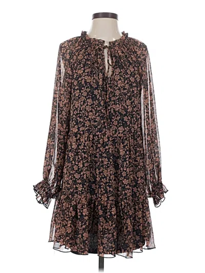 Pre-owned Aakaa Casual Dress In Brown