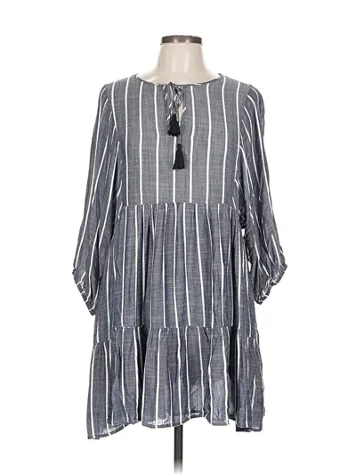 Pre-owned Aakaa Casual Dress In Gray