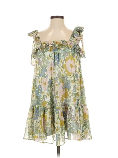 Pre-owned Aakaa Casual Dress In Green