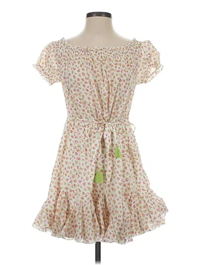 Pre-owned Aakaa Casual Dress In Ivory