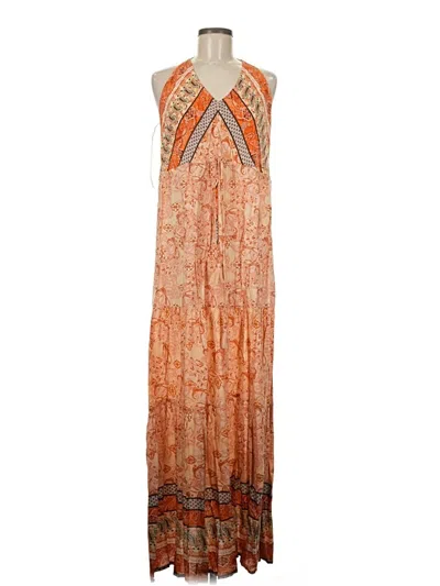 Pre-owned Aakaa Casual Dress In Orange