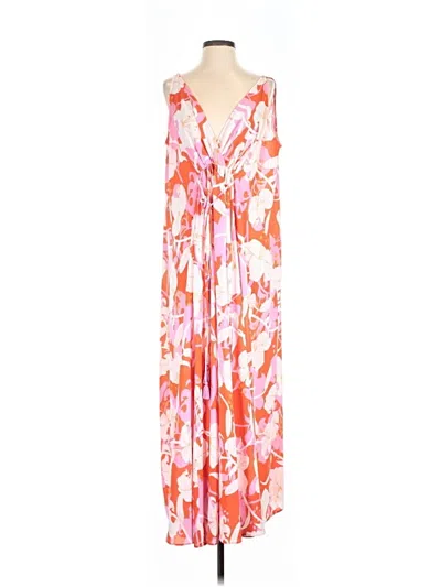 Pre-owned Aakaa Casual Dress In Orange
