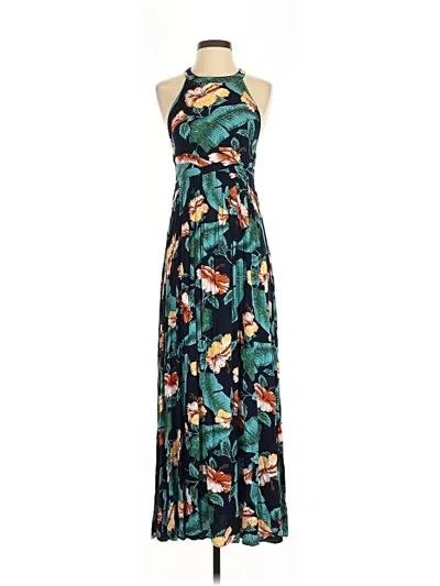 Pre-owned Aakaa Casual Dress In Teal