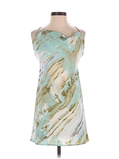 Pre-owned Aakaa Casual Dress In Teal