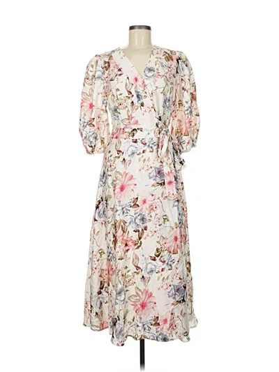 Pre-owned Aakaa Casual Dress In White