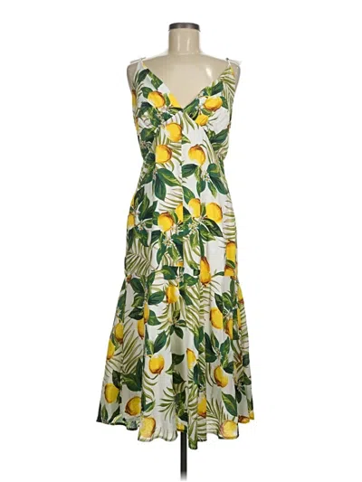 Pre-owned Aakaa Casual Dress In Yellow
