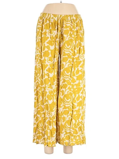 Pre-owned Aakaa Casual Pants In Yellow