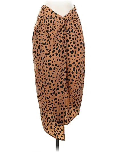 Pre-owned Aakaa Casual Skirt In Brown