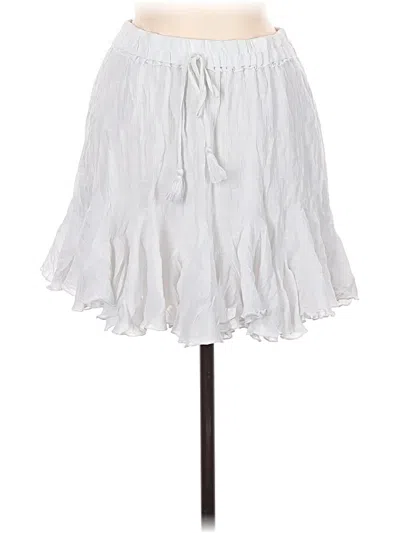 Pre-owned Aakaa Casual Skirt In White