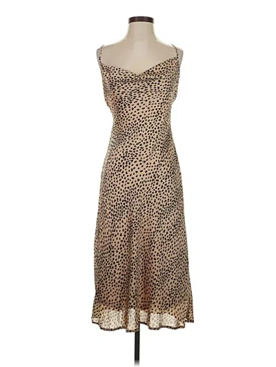 Pre-owned Aakaa Cocktail Dress In Brown