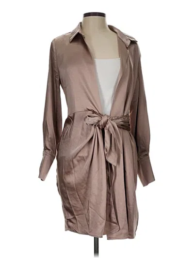 Pre-owned Aakaa Cocktail Dress In Brown