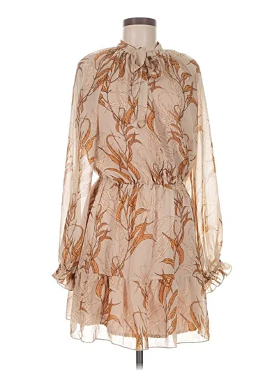 Pre-owned Aakaa Cocktail Dress In Brown