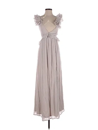 Pre-owned Aakaa Cocktail Dress In Gray