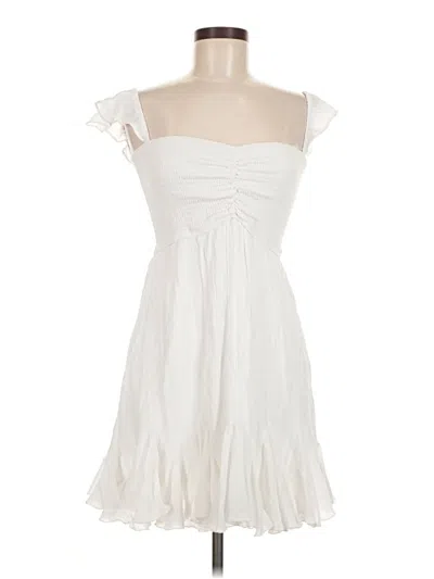 Pre-owned Aakaa Cocktail Dress In White