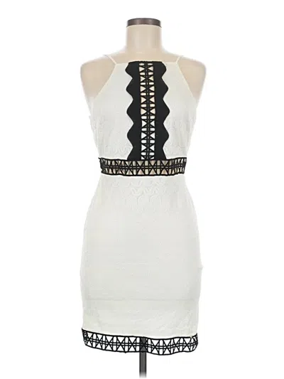 Pre-owned Aakaa Cocktail Dress In White
