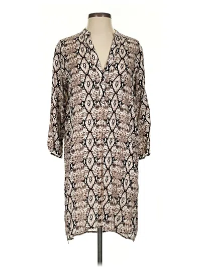 Pre-owned Aakaa Kimono In Brown