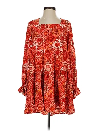 Pre-owned Aakaa Kimono In Red