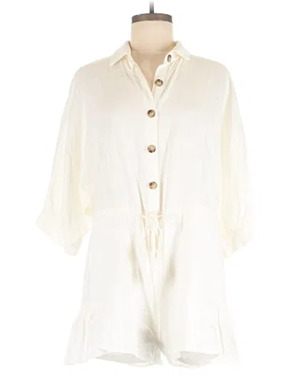 Pre-owned Aakaa Romper In Ivory
