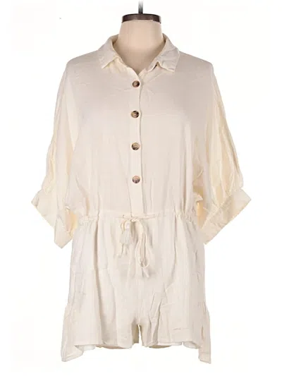 Pre-owned Aakaa Romper In Ivory