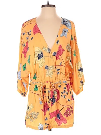 Pre-owned Aakaa Romper In Orange