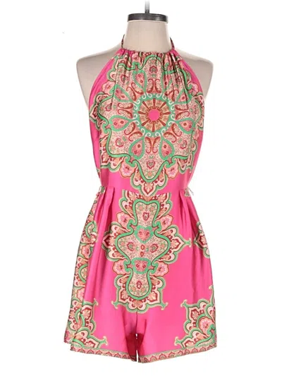 Pre-owned Aakaa Romper In Pink