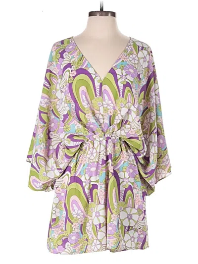 Pre-owned Aakaa Romper In Purple