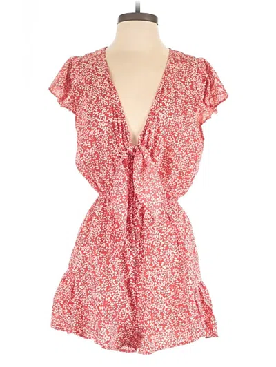 Pre-owned Aakaa Romper In Red