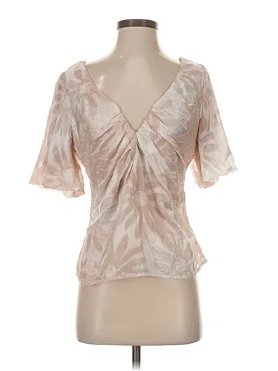 Pre-owned Aakaa Short Sleeve Blouse In Silver