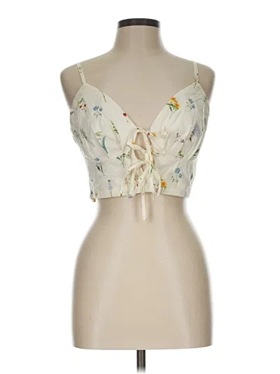 Pre-owned Aakaa Sleeveless Blouse In Ivory