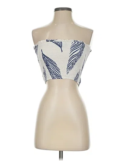 Pre-owned Aakaa Tube Top Ivory Strapless Neckline Tops