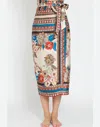 Aakaa Wrap It Up Skirt In Multi In Multi