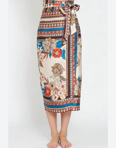 Aakaa Wrap It Up Skirt In Multi