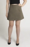 Aam The Label The Cord Mini Skirt In Moss