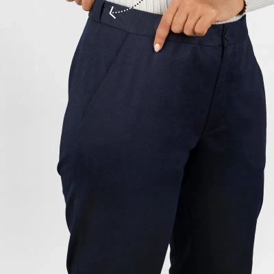 Aam The Label The Flex Waist Pant In Blue