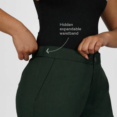 Aam The Label The Flex Waist Pant In Green