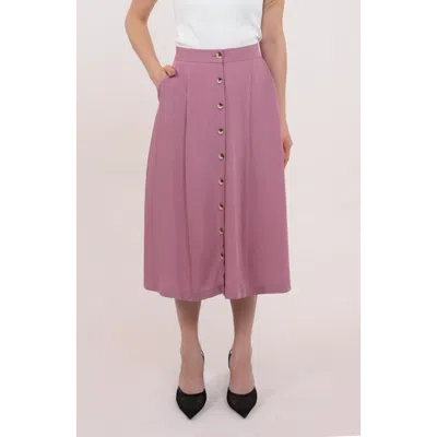 Aam The Label The Midi Skirt In Pink