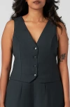 Aam The Label The Wool Vest In Charcoal