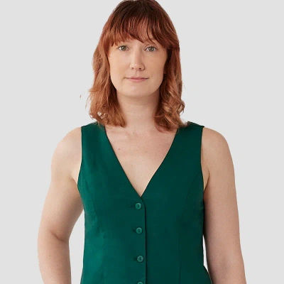 Aam The Label The Wool Vest In Green