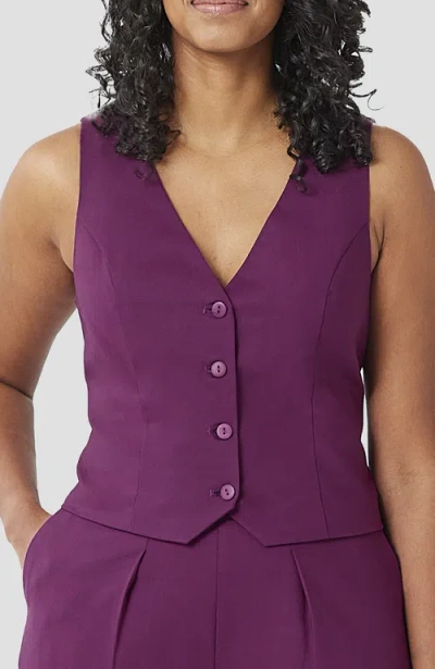 Aam The Label The Wool Vest In Plum