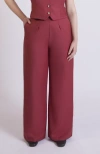 Aam The Label The Wool Wide Leg Pant For Full Hips And Thighs In Brown